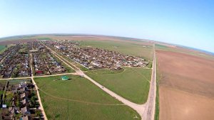 село Далекое Черноморского района Крыма с высоты