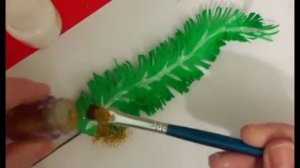 МК. Новогоднее перья с фоамирана!