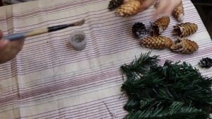 DIY2021 ?НОВОГОДНИЙ/РОЖДЕСТВЕНСКИЙ ВЕНОК НА ДВЕРЬ своими руками?Мастер класс?Ирина Быханова