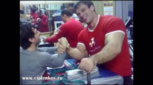 Армрестлинг Цыпленков Денис и Коте Размадзе  2005