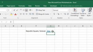 Hyperlink with Google Maps in Excel