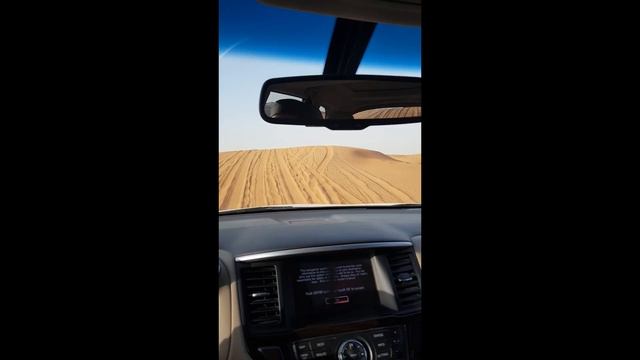 taking my Nissan pathfinder in desert drive in dubai POV смотреть онлайн