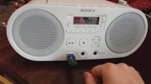 Магнитола  Sony zs-ps50 white | testing USB