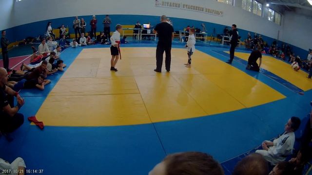 Пигульский Максим 1 схватка по bjj г Новая Каховка  21 10 2017