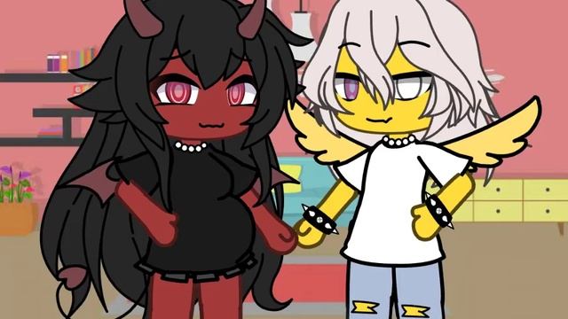 ,, Любовь ангела и демона ?" meme gacha life ✨ смотреть онлайн