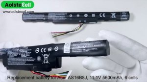 Replacement battery for Acer AS16A5K AS16B8J  (2800mAh 4 cells & 5600mAh 6 cells)