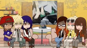 MLB react to Marinette as Nezuko? 《Miraculous Ladybug react to Demon Slayer??⬛️》 PART 1/2