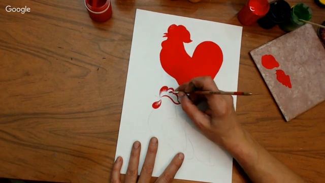 Петушок в хохломе смотреть онлайн