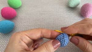 Как связать Пасхальное яйцо крючком #1 | Мастер-класс | Кольцо Амигуруми