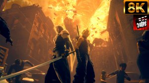 Final Fantasy VII Remake - Cloud and Sephiroth Cinematic (Remastered 8K)