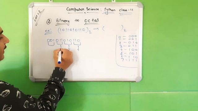 Binary To Octal  Conversion || Class 11 Python CBSE By Learn_tech