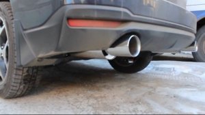 Subaru Forester SJ turbo axle-back mufflers WEDLone exhaust