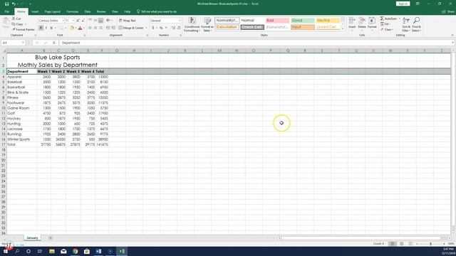 Excel 2019 In Practice   Ch 1 Independent Project 1 4