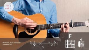 Как играть на гитаре КРАШ (КЛАВА КОКА, NILETTO). КРАШ - видео урок на гитаре.