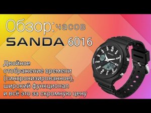 Обзор часов SANDA 6016