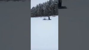 Мотобуксировщик мужик 20 л.с по снегу