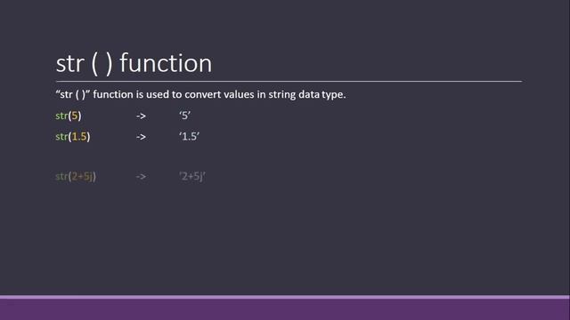 Data Type conversion in python