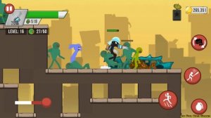 Stickman Zombie Shooter - STICKMAN VS BOSS VS ARMY ZOMBIES | Android iOS Gameplay