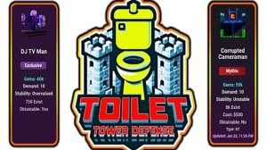 ROBLOX (РОБЛОКС) Skibidi Tower Defense / Toilet Tower Defense / Подготовка к раздачам !
