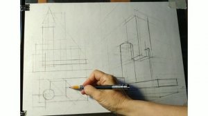 Рисуем композицию для СПбГАСУ.