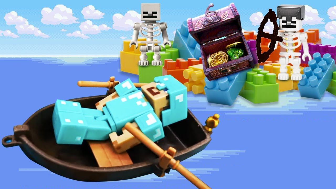 Майнкрафт ( Minecraft) — Игрушки из игры Майнкрафт — Играем с фигурками из Майна — Видео обзор игры