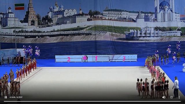 Турнир Элегия по эстетической гимнастике в Казани Команда Даис Фортуна 8  10 лет