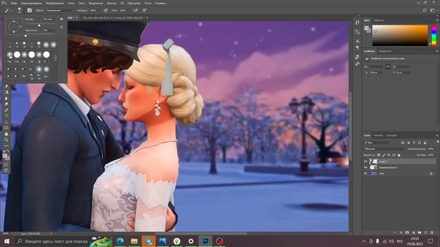 Обработка скринов в Симс 4 | Sims 4 & Photoshop CC смотреть онлайн