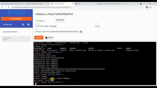 Docker commands tutorial for beginner || docker hub || play with docker смотреть онлайн