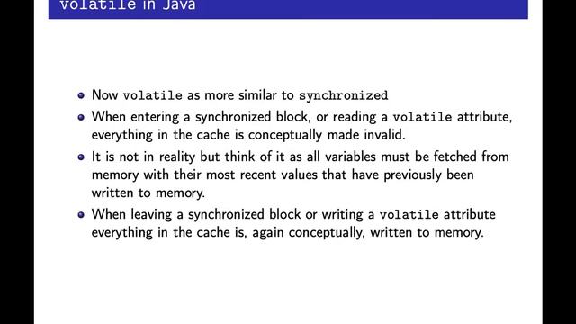 EDAN26 F04 / 4: volatile in Java and C (level 3) смотреть онлайн