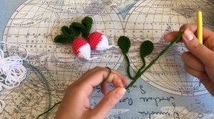 МК: РЕДИС КРЮЧКОМ. ВЯЗАНЫЕ ОВОЩИ ДЛЯ ДЕТЕЙ. CROCHET FOOD