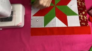 ЛОСКУТНАЯ САЛФЕТКА НОВОГОДНЯЯ Мастер класс Гелла Чара