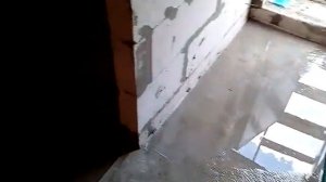 стяжка теплого пола, проливка.