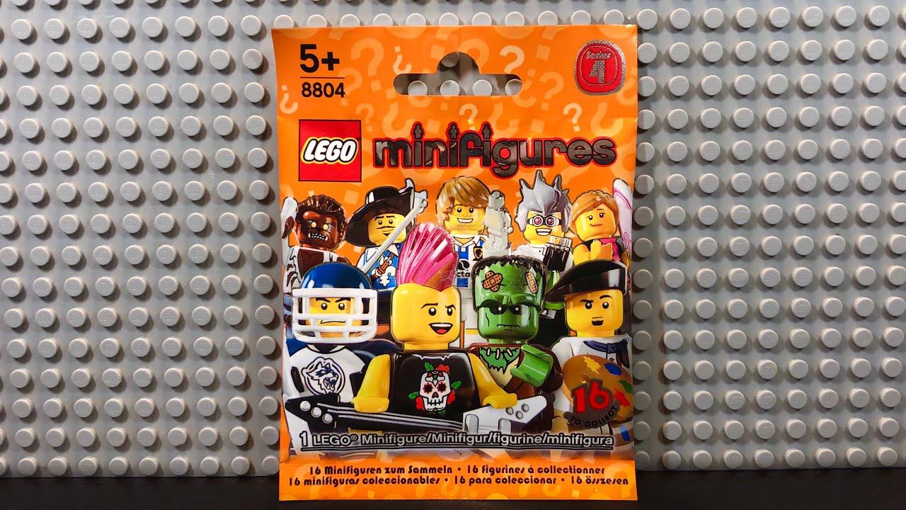 Обзор и распаковка 4 серии minifigures Lego 8804 часть 2 смотреть онлайн