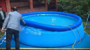 Intex easy set swimming pool надувной бассейн #intex install guide