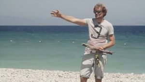 Фронтролл с кайтом