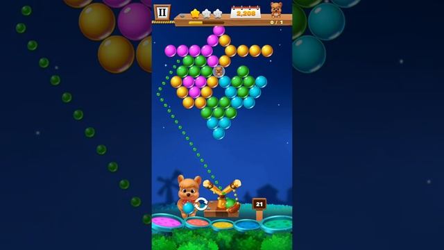 Bubble Shooter Level 4 | Fun Game | Classic Bubble Shooting | Bubble Farm Bear | Games For Kids