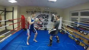 Тренировка по Тайскому боксу и Боксу, подготовка к соревнованиям.