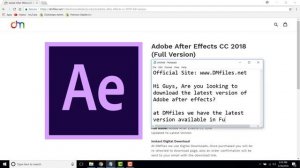 Adobe After Effects CC 2018 Full Version Direct Download