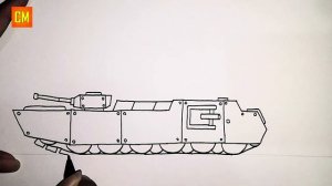 😱 Cara Menggambar Tank | Arta Monster | Homeanimations Tank - Part 2