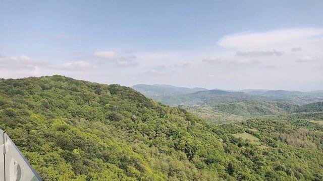 Грузия. Сатаплия. Обзорная площадка. Вид на Кутаиси. Georgia. Sataplia. Observation platform. смотреть онлайн
