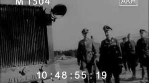 Генрих Гиммлер посещает лагерь военнопленных в Минске