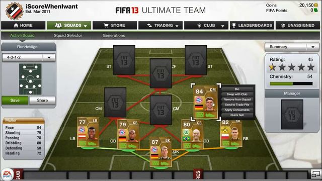 Fifa 13 : 4-3-1-2 Bundesliga Squad Builder (70k) смотреть онлайн