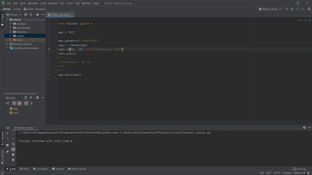 Tkinter GUI - The Canvas widget