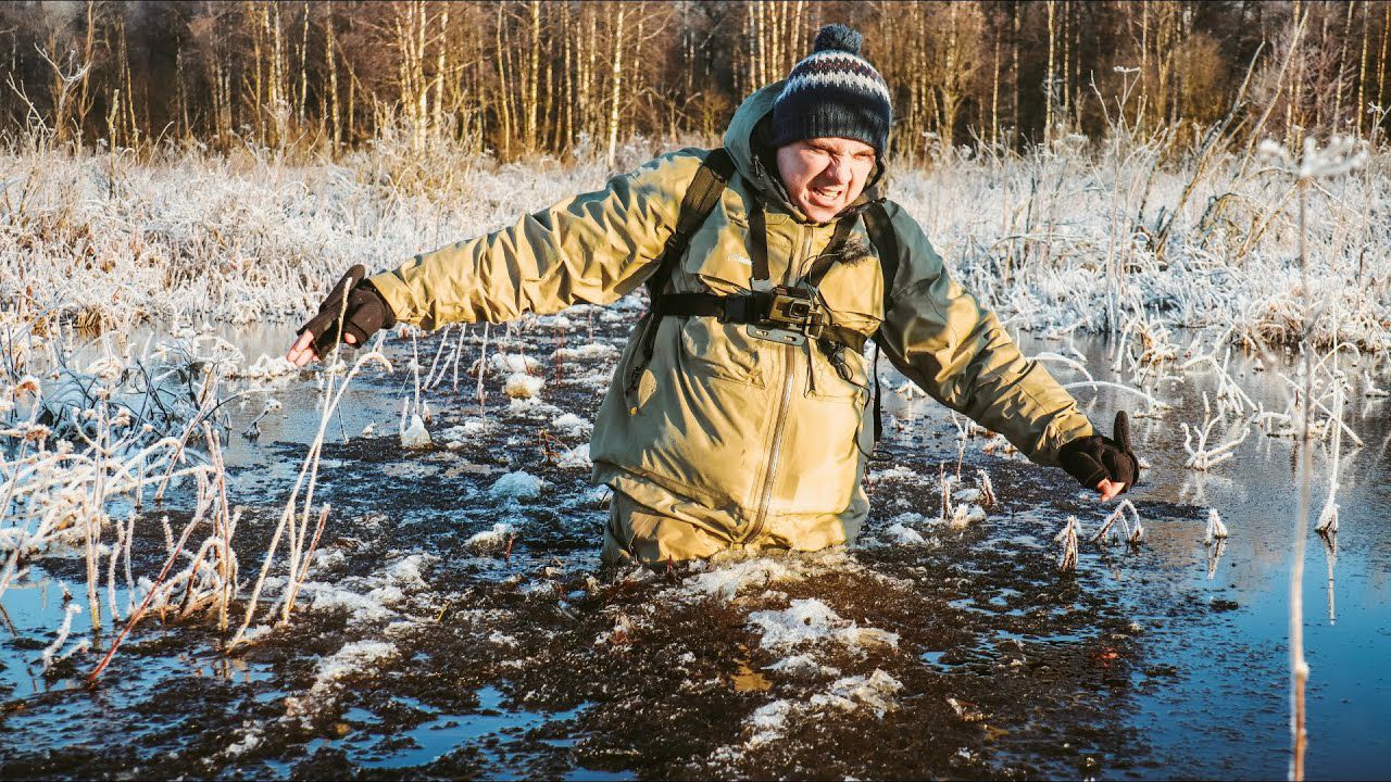 УШЕЛ под ЛЕД. Рыбалка в Ленинградской области. Река Гороховка смотреть онлайн