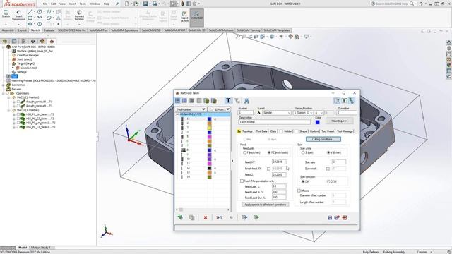SolidCAM - Cutting Conditions смотреть онлайн