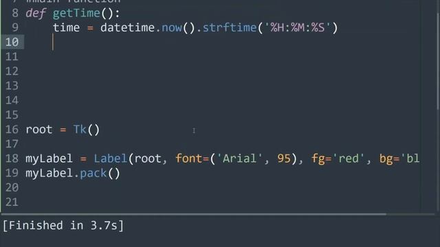 How to create a GUI Digital Clock with Python (tkinter + datetime modules) | Techසර LK