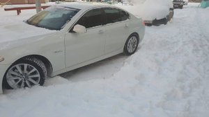 Отзыв о BMW f10 535i зимой