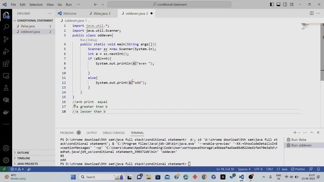 IfElse In Java| Conditional Statement смотреть онлайн