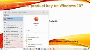 How to find windows product key  using cmd and power shell | Retrieve the product key in CMD