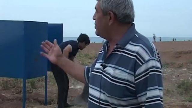 РЕН ОГНИ; Раздевалки на пляже